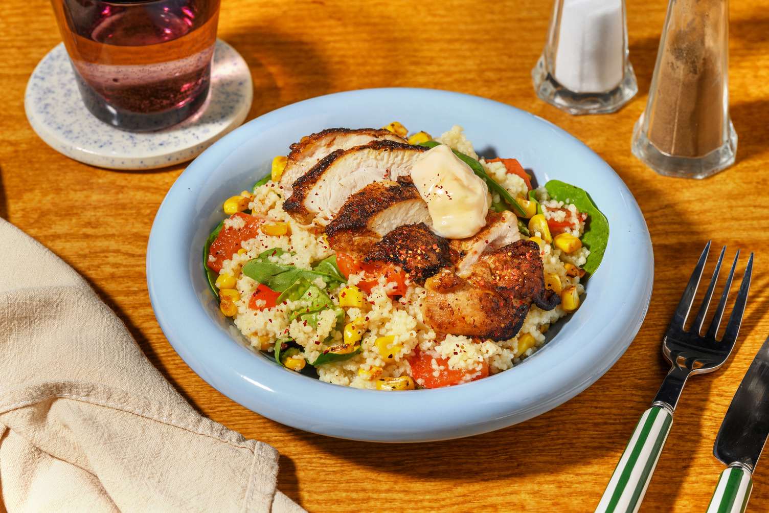 Caribbean Chicken & Veggie Couscous