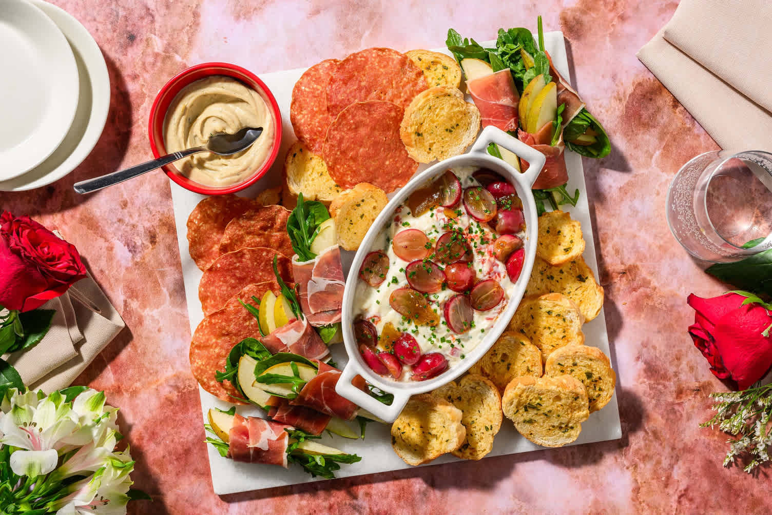 Galentine's Day Charcuterie Board