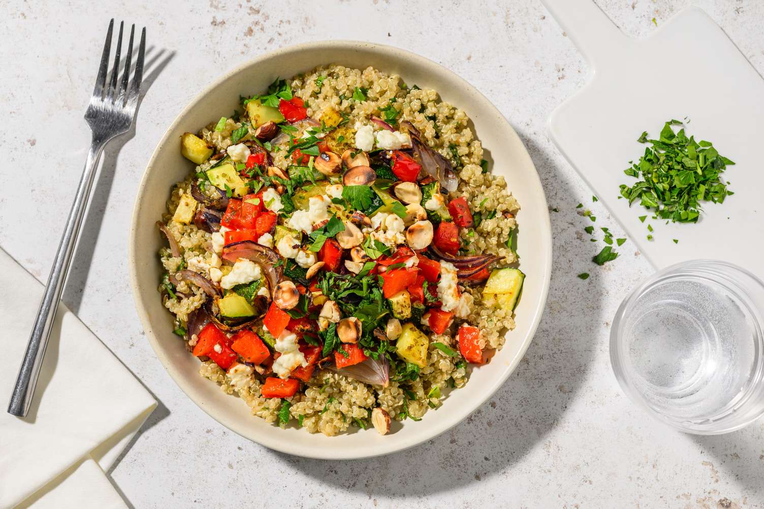 Légumes rôtis, feta AOP & quinoa