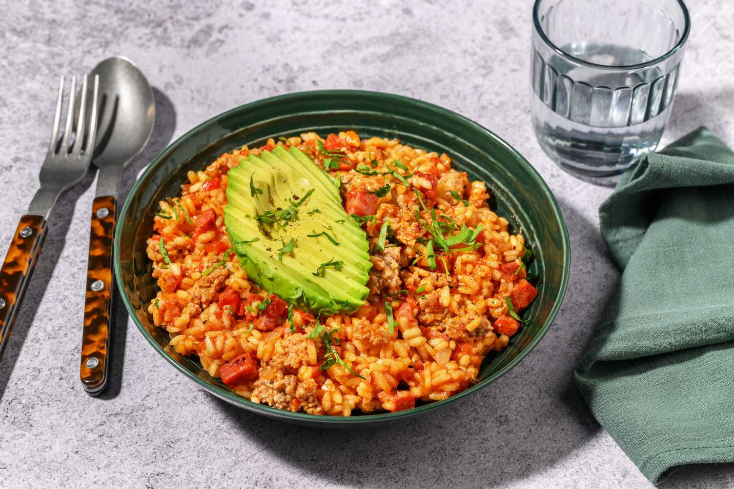 Arroz attollado : riz colombien au porc