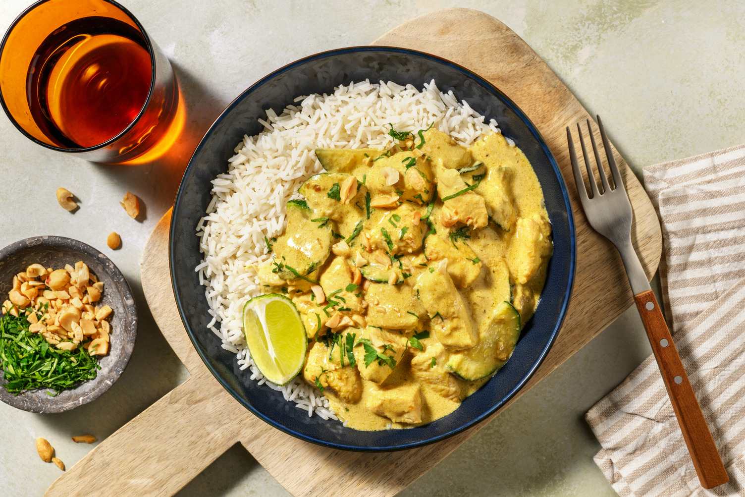 Curry vert thaï au poulet