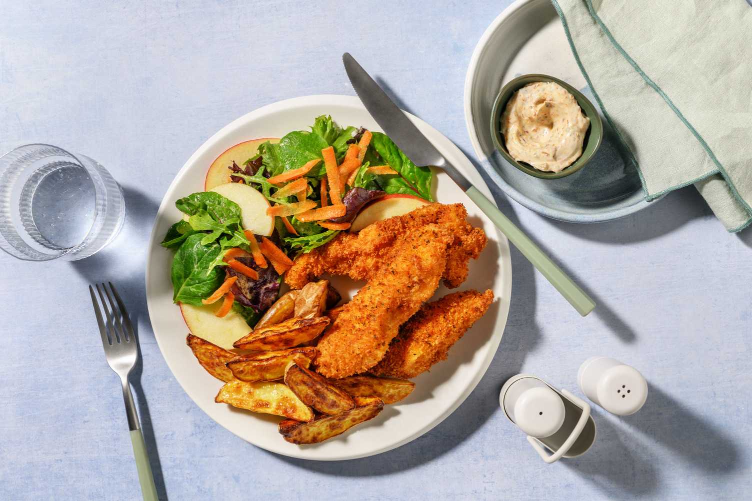 Tenders de poulet BBQ & potatoes