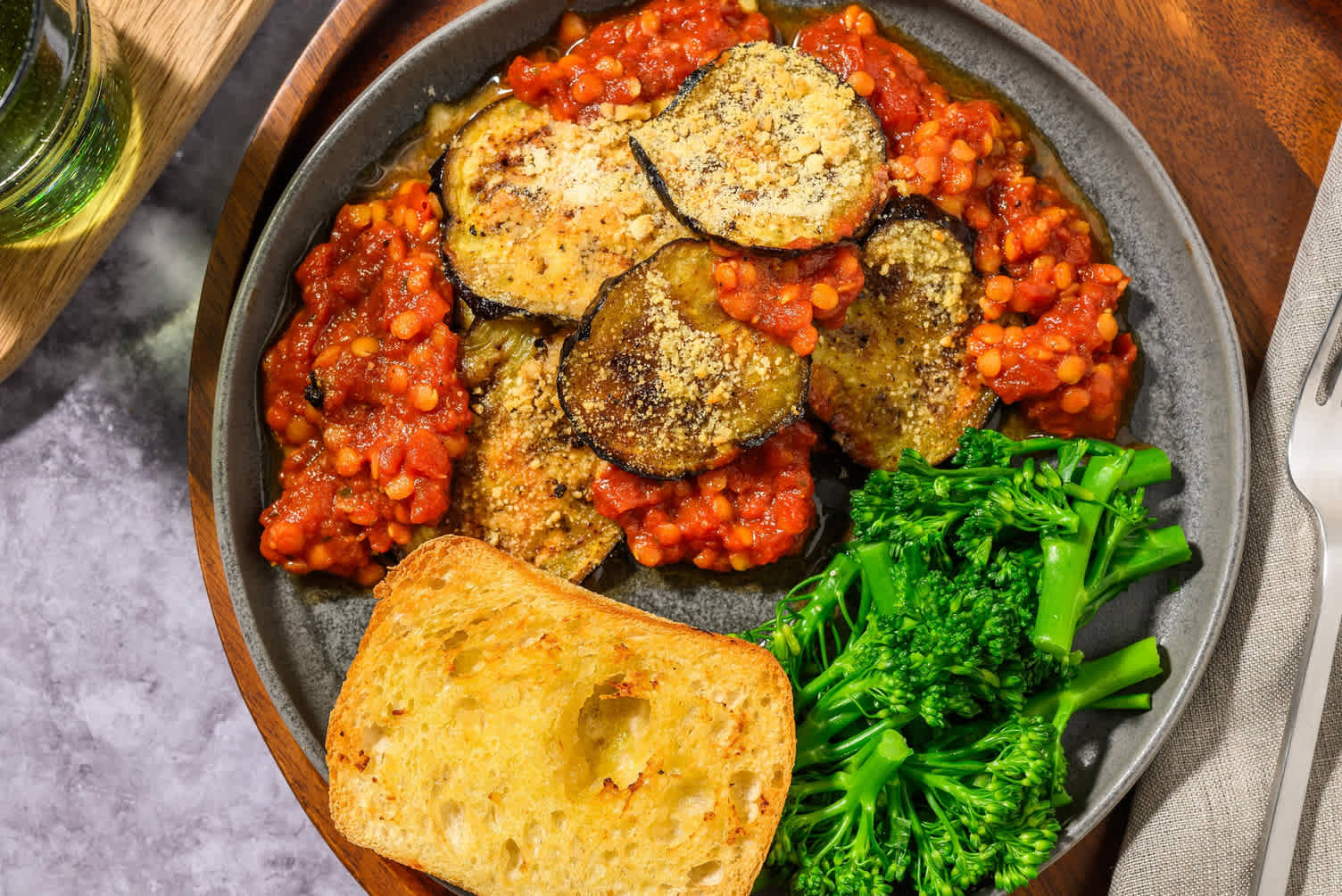 Hearty Aubergine and Lentil Veggie Moussaka
