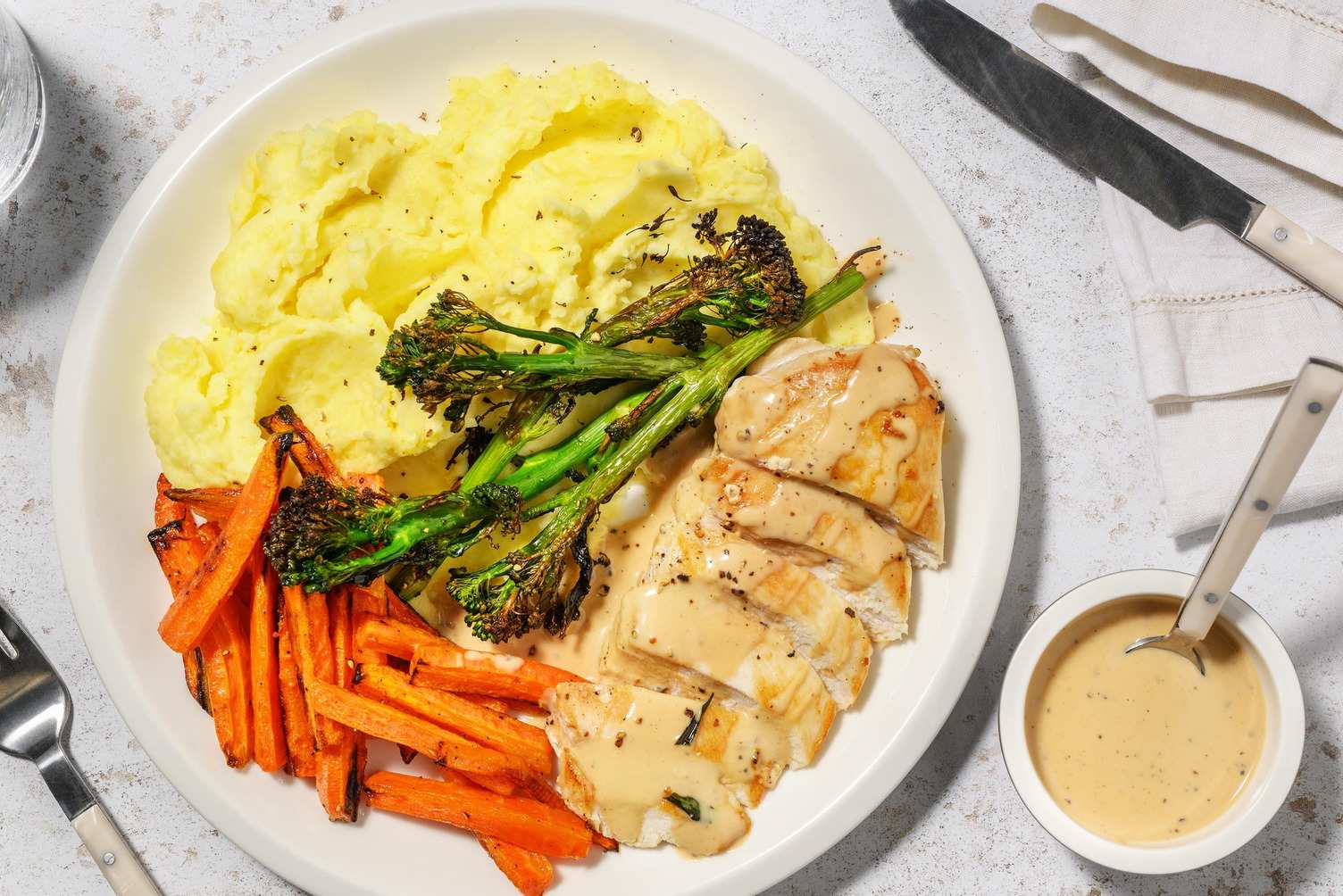 Chicken in Creamy Peppercorn Sauce