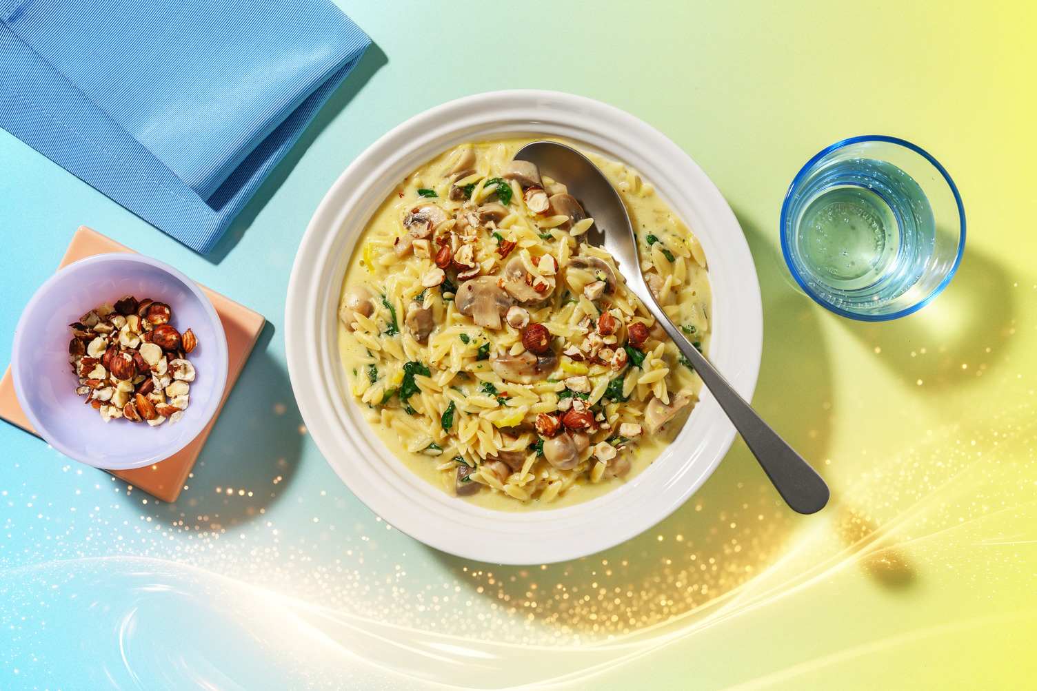 Festive Tunes: Green Orzo Bowl Inspired by Rapunzel