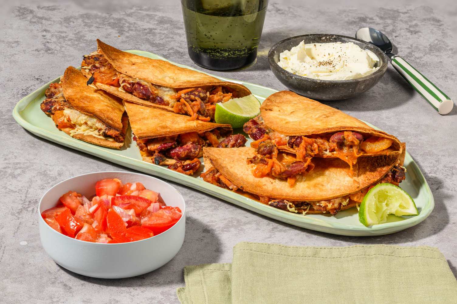 Chipotle Bean Quesadillas