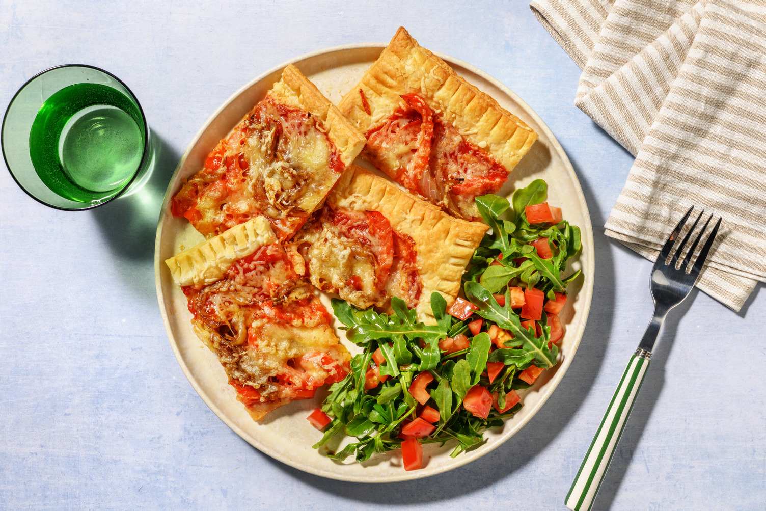 Caramelised Onion, Cheddar and Roasted Pepper Tart