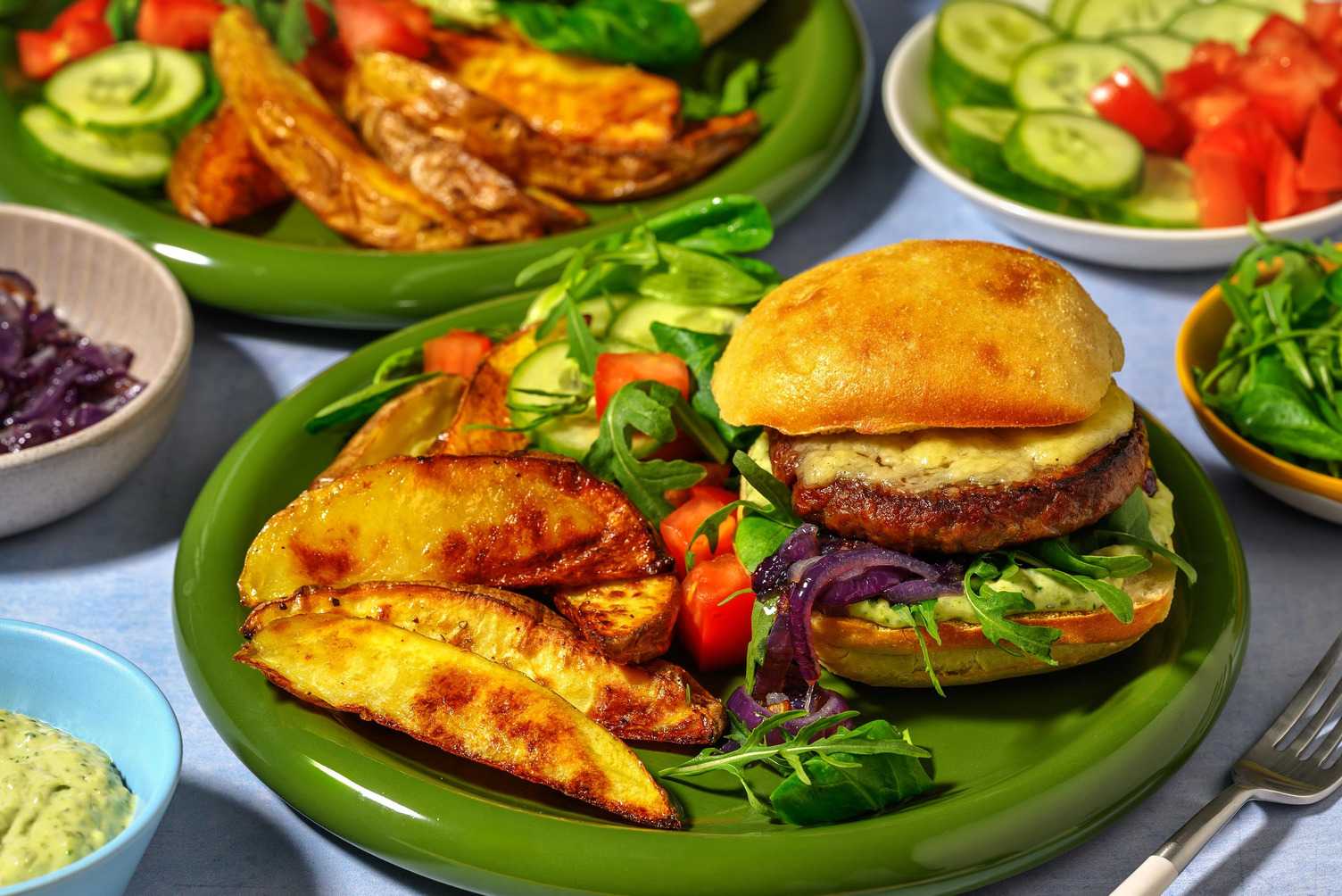 Cheeseburger végé à l'italienne à composer