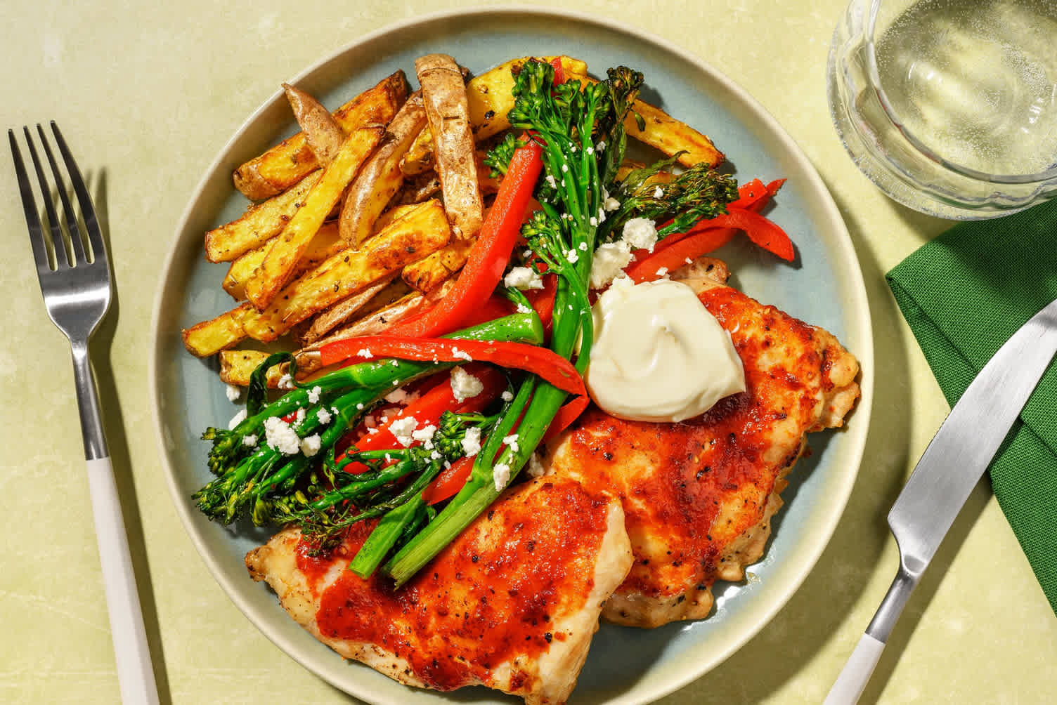 Honey Harissa Chicken Traybake