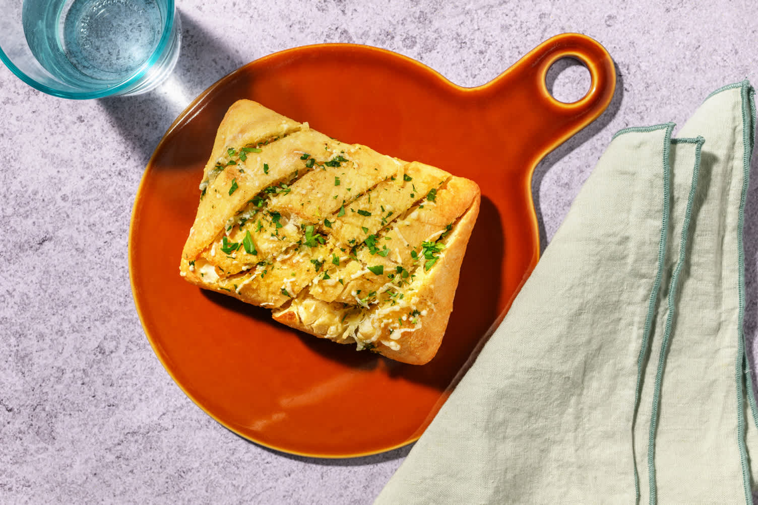 Ciabatta erbe, aglio e formaggio