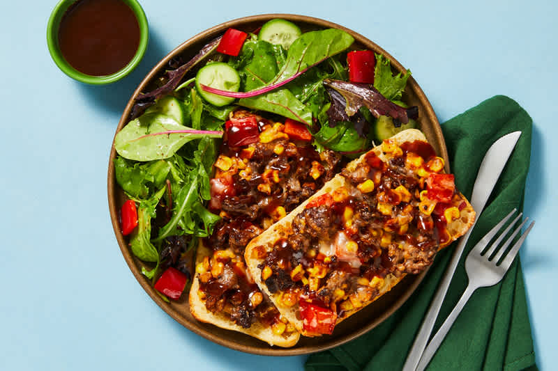 SuperQuick Open-Faced Cheesy Chorizo Melts