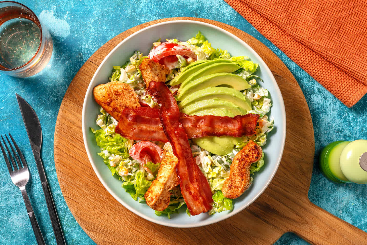 American Salad! mit Hähnchen und Bacon