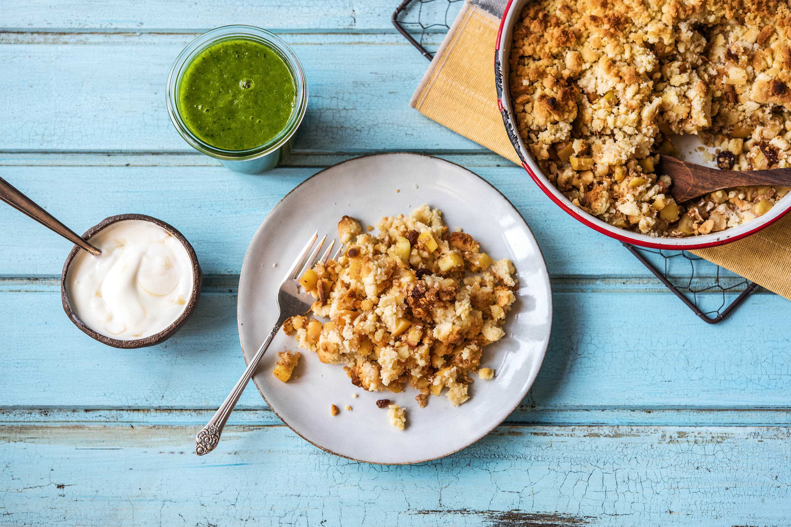 Apfel-Hafer-Crumble