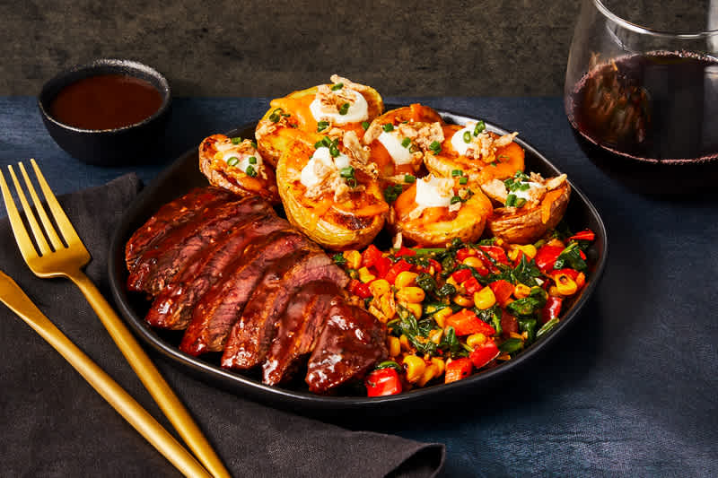 Steaks assaisonnés aux épices fumées au bois de pommier