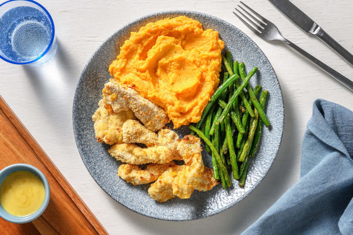 Baked Chicken with Corn Flake and Panko Crust