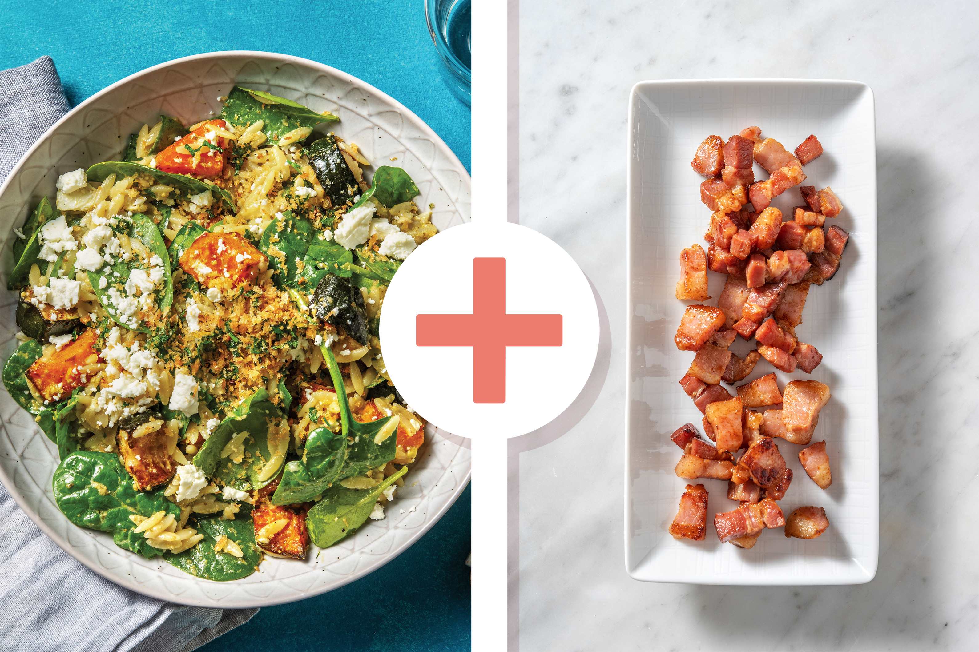 Basil Pesto & Bacon Roasted Pumpkin Risoni