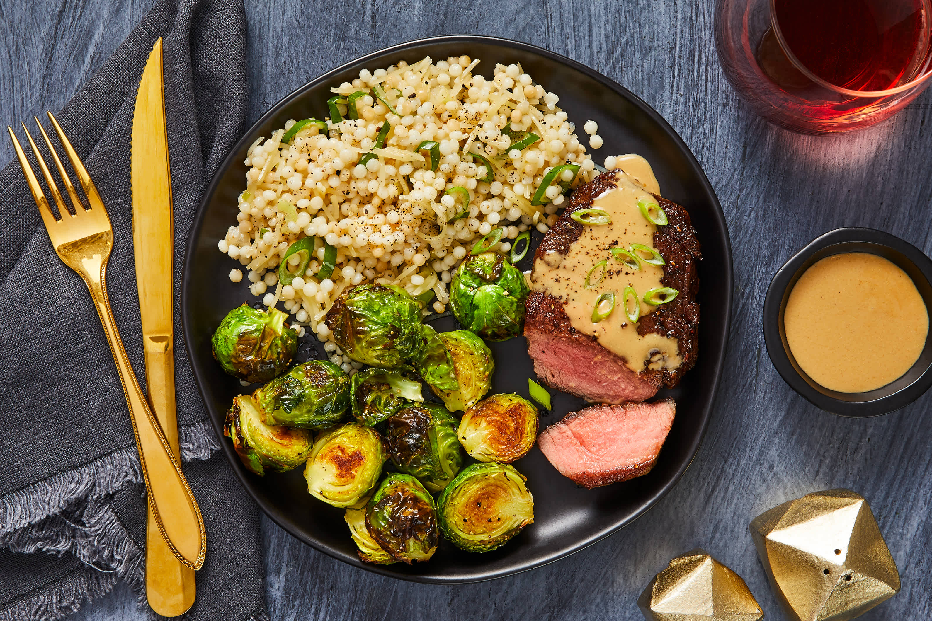 Beef Tenderloin with Mustard Sauce