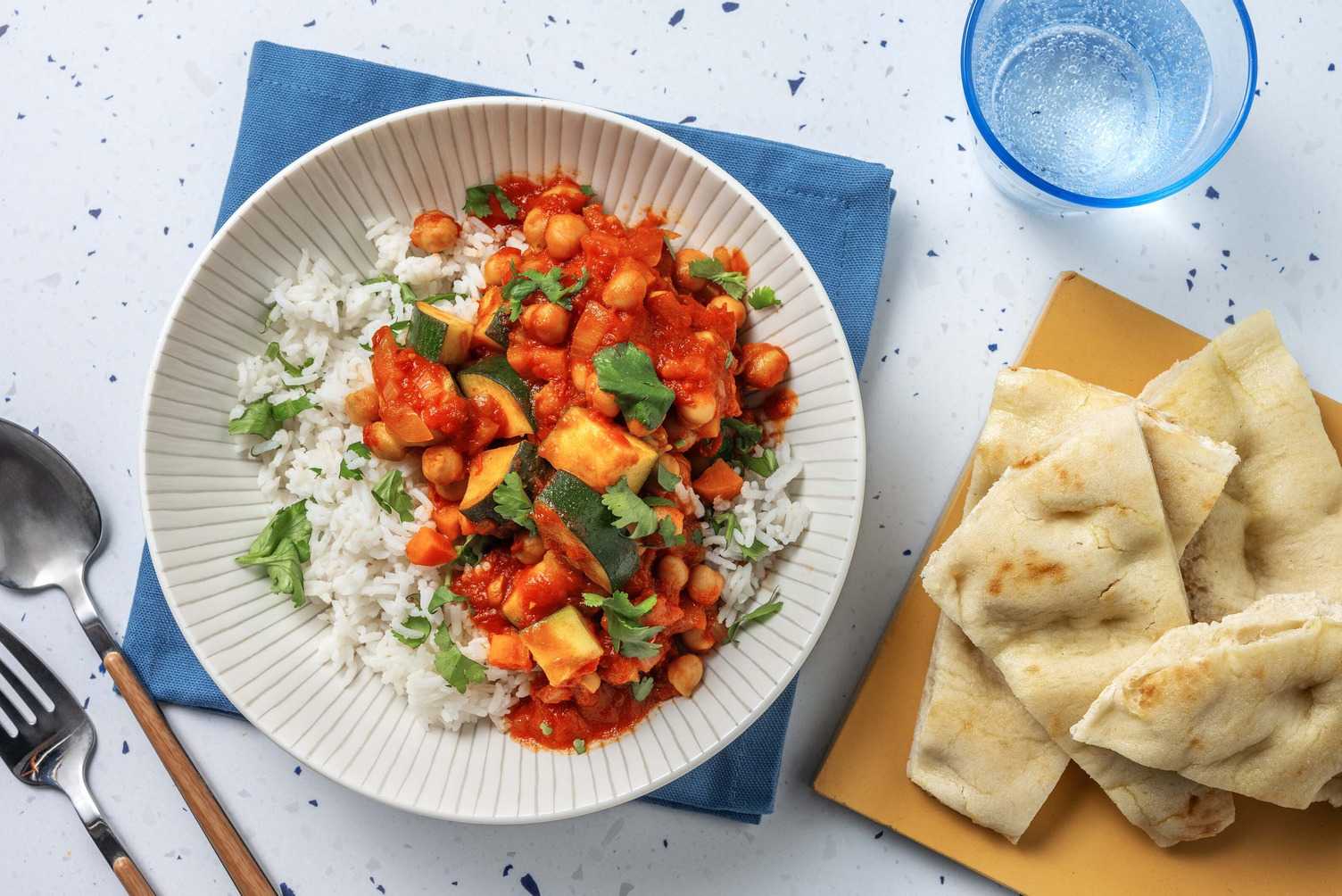Cari de légumes et de Beyond Meat® style chana masala