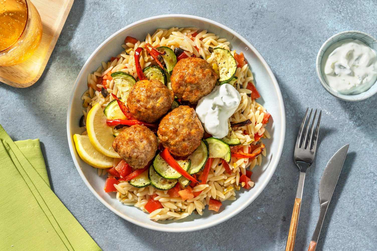 Boulettes à la grecque au poivre au citron