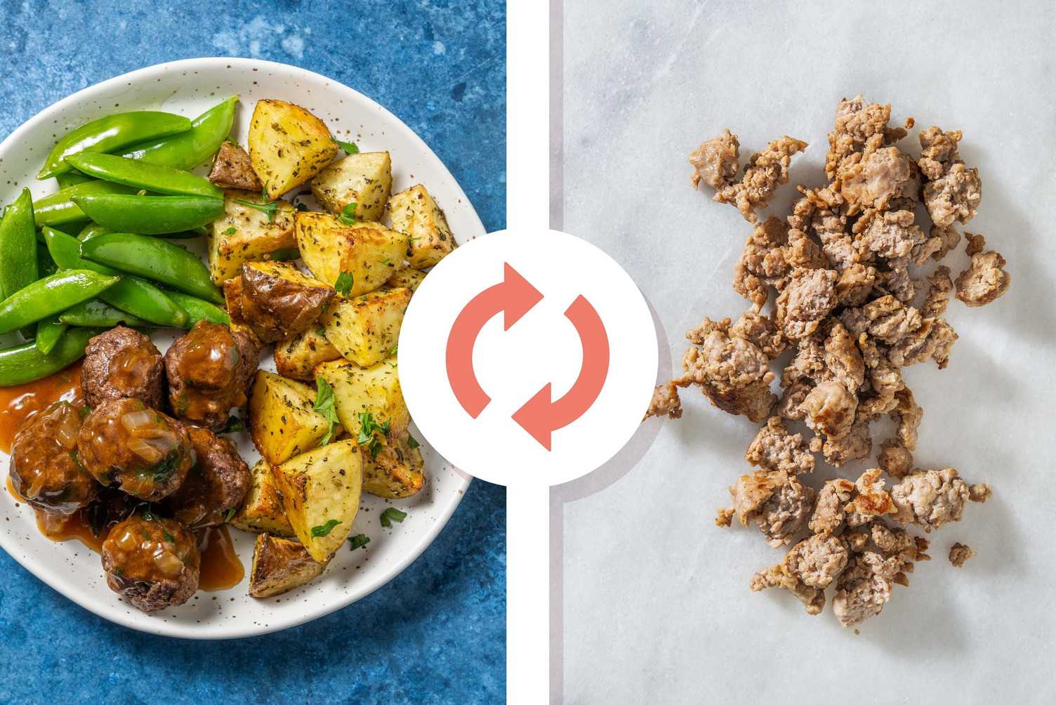 Boulettes de saucisse et sauce au thym savoureuse