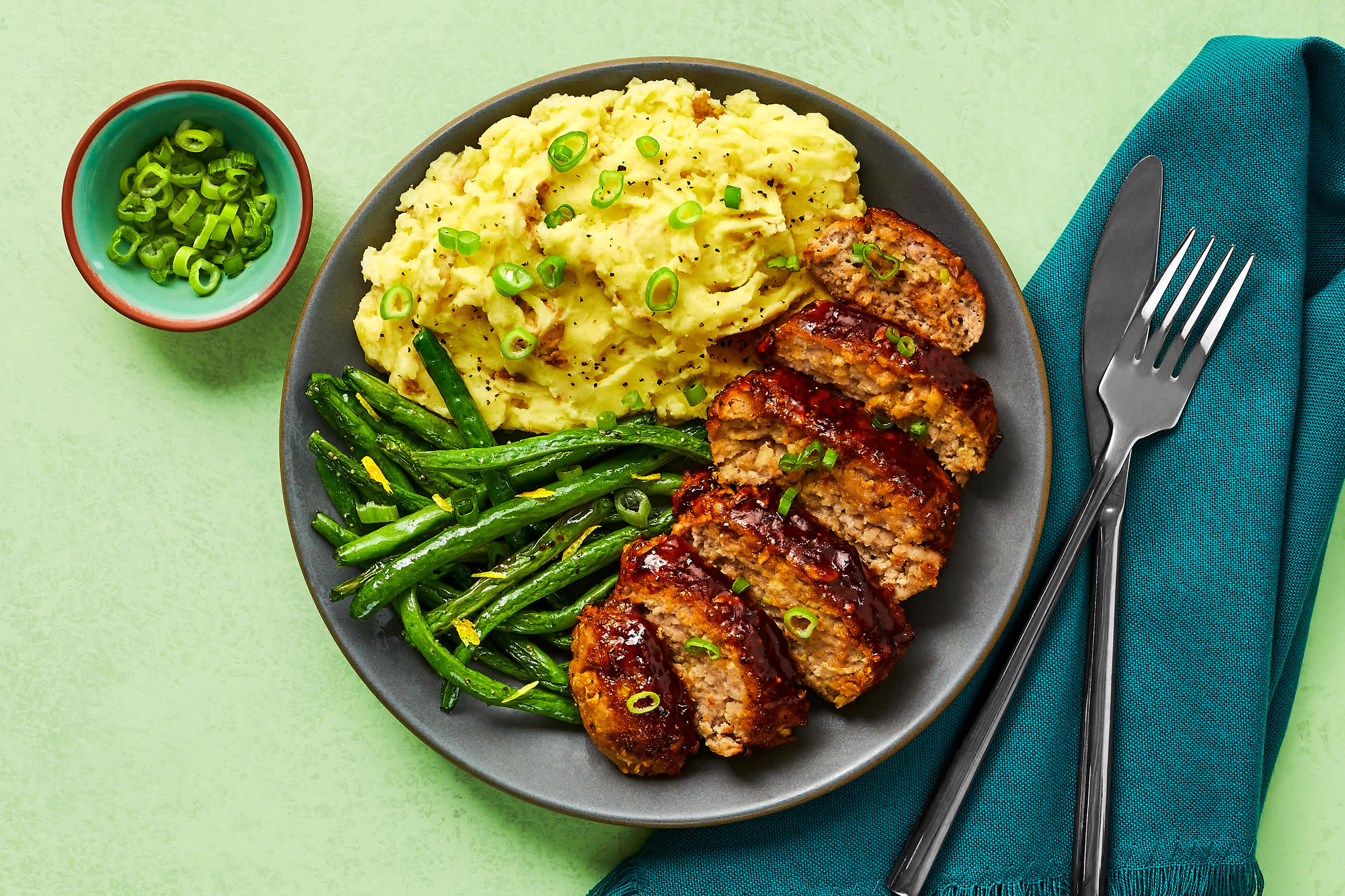 Brown Sugar Bourbon Pork Meatloaves