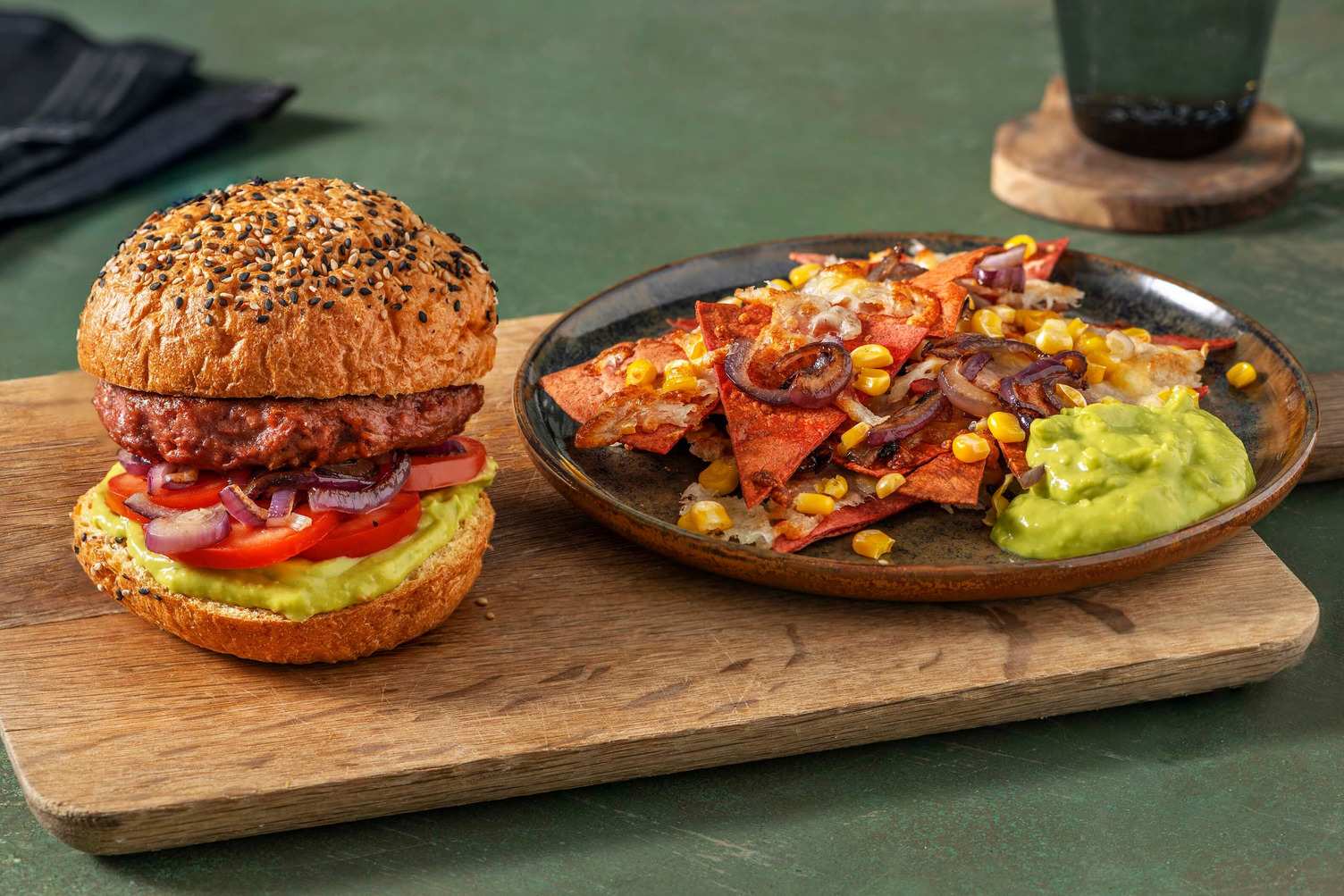 Vegetarische hamburger met Mexicaanse twist