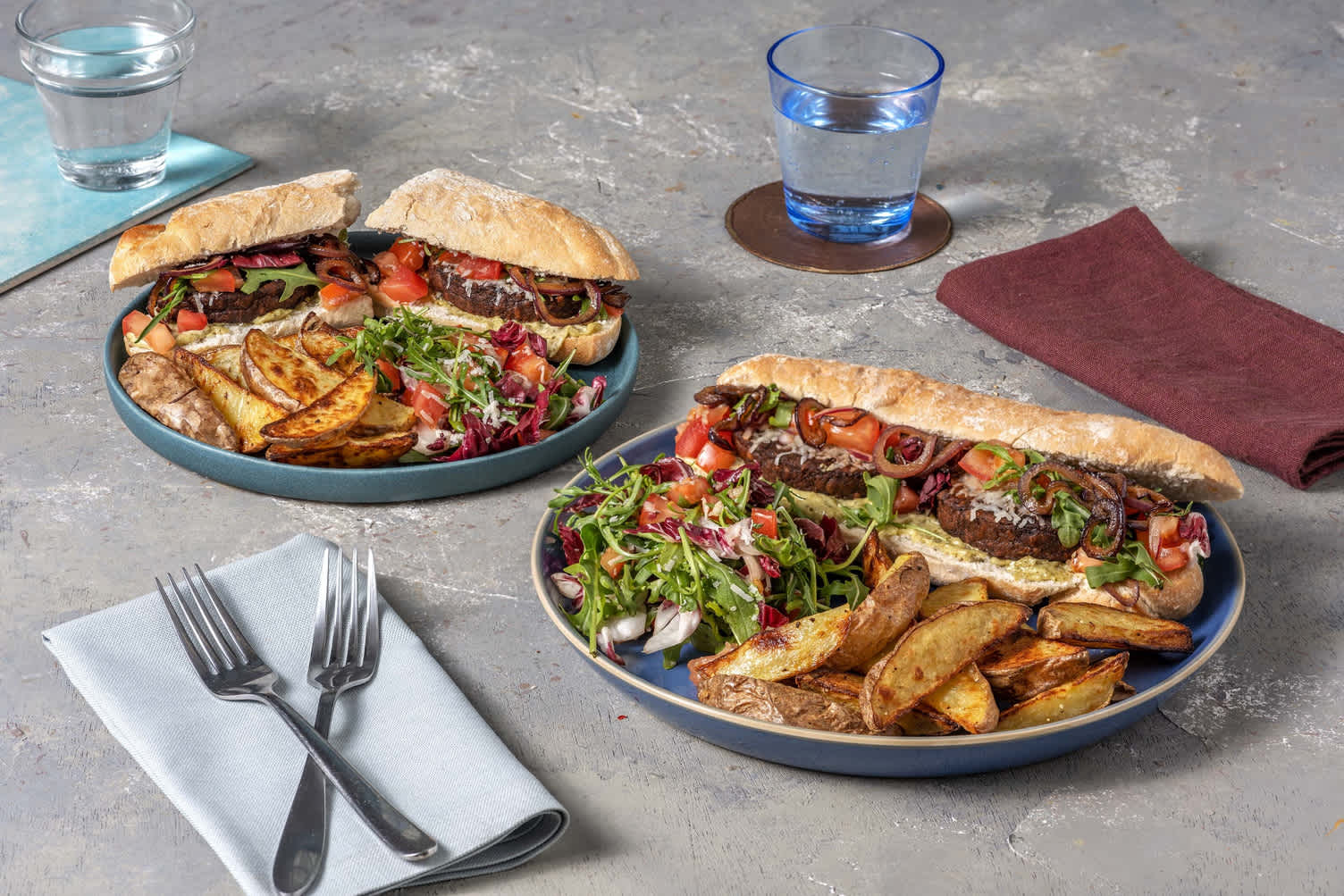 Vegetarische burger op Italiaanse wijze