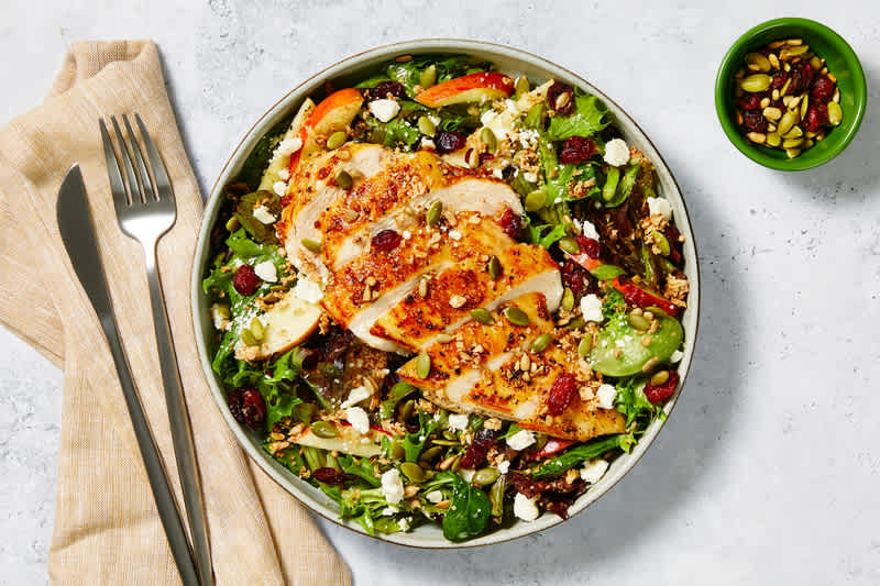 Salade de poulet croustillante