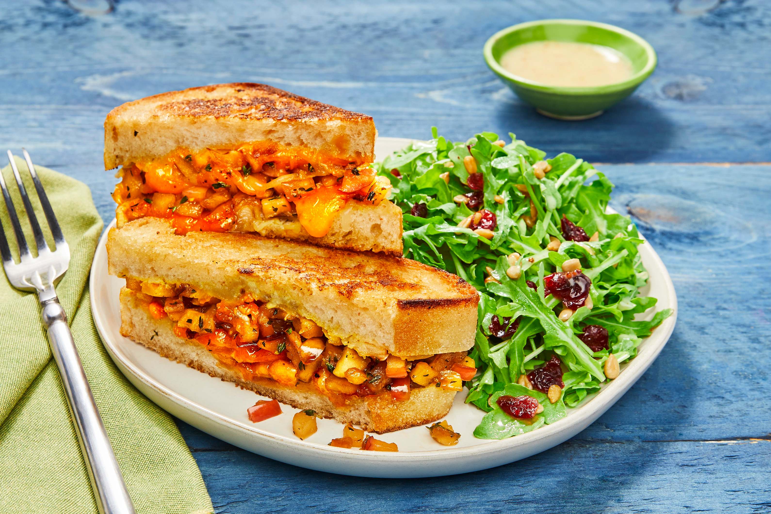 Caramelized Apple Cheddar Melts