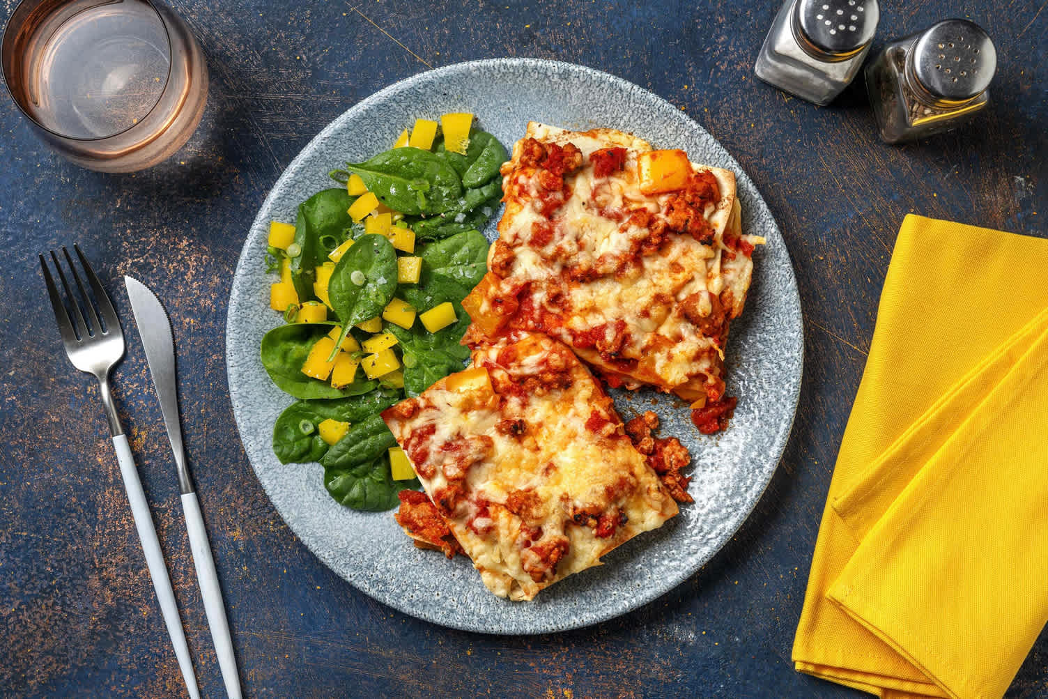 Casserole style enchilada au porc