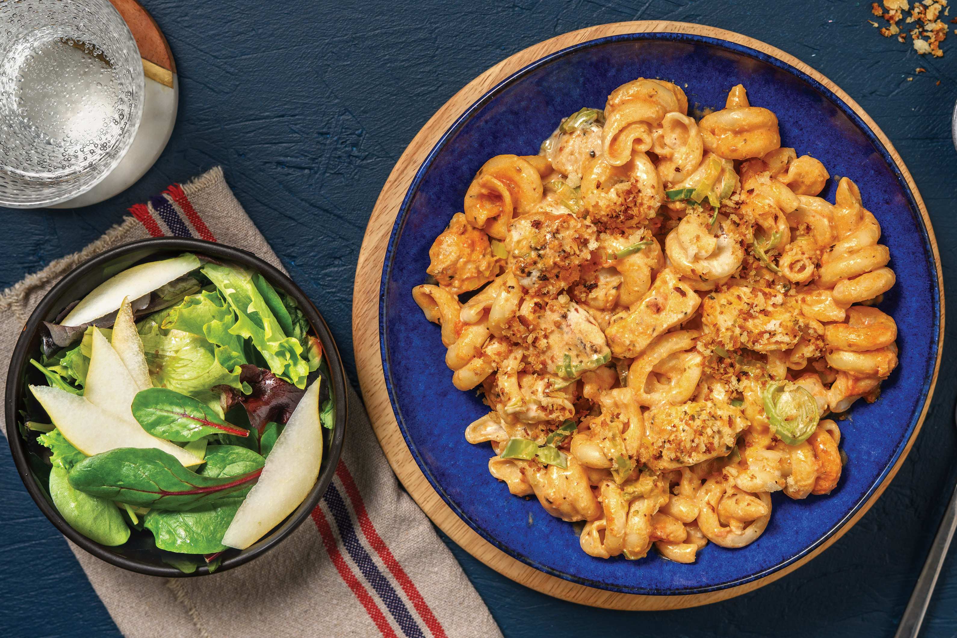 Chicken, Leek & Creamy Red Pesto Trottle