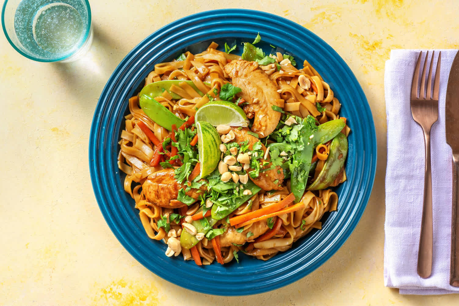 Pad thaï au poulet