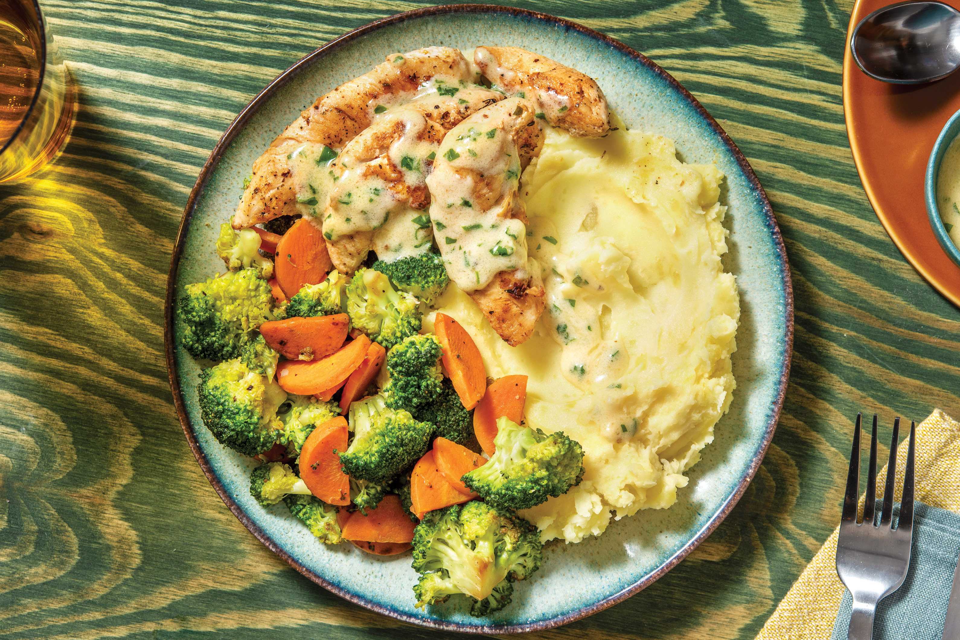 Chicken Tenderloins & Cheesy Garlic Sauce