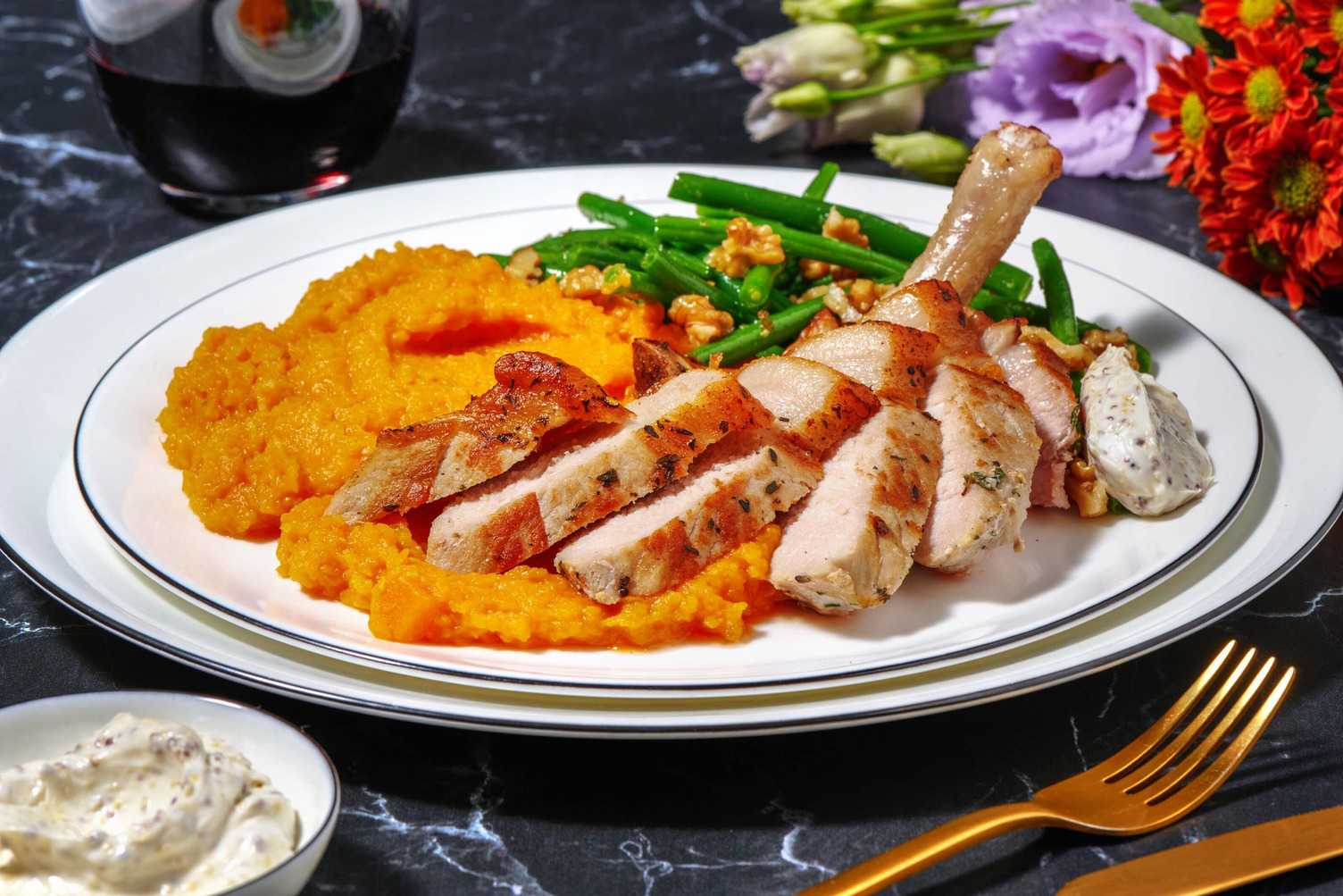 Côtelette de porc en croûte de cassonade