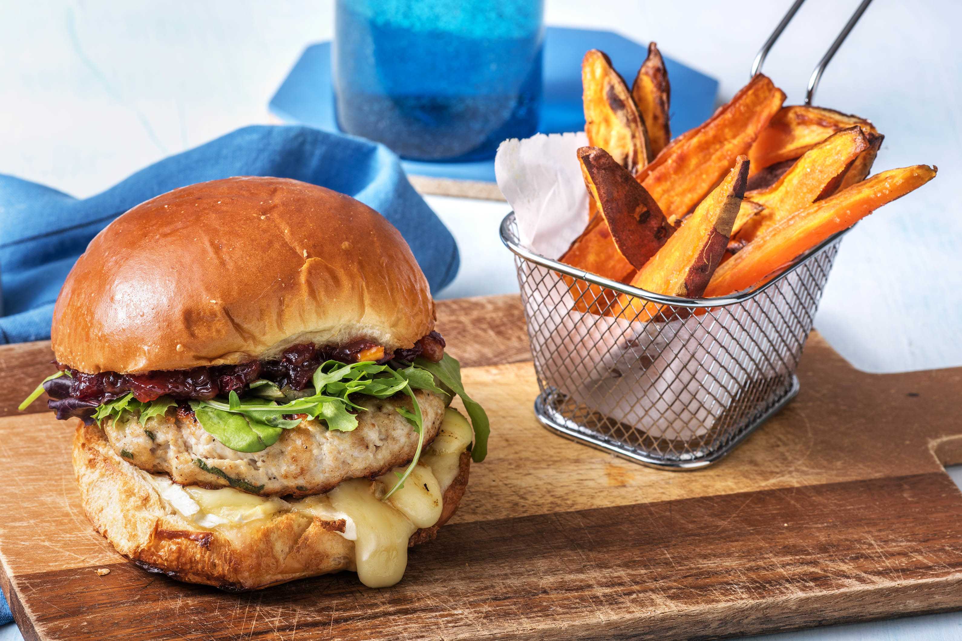 Burger de dinde à la canneberge