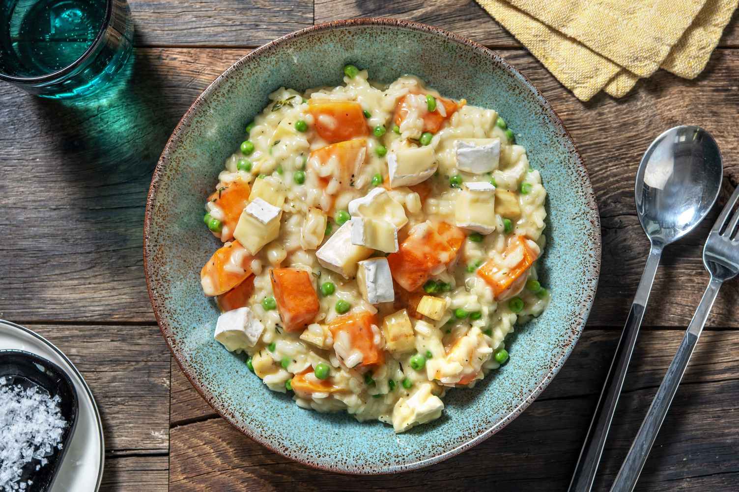 Risotto au brie crémeux