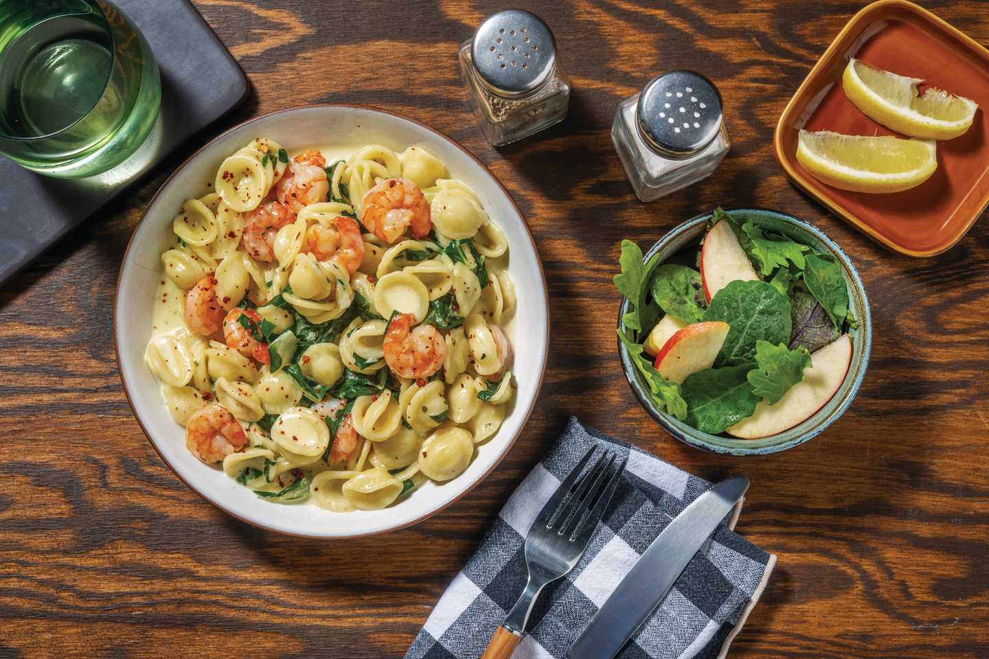 Creamy Lemon Prawn Orecchiette
