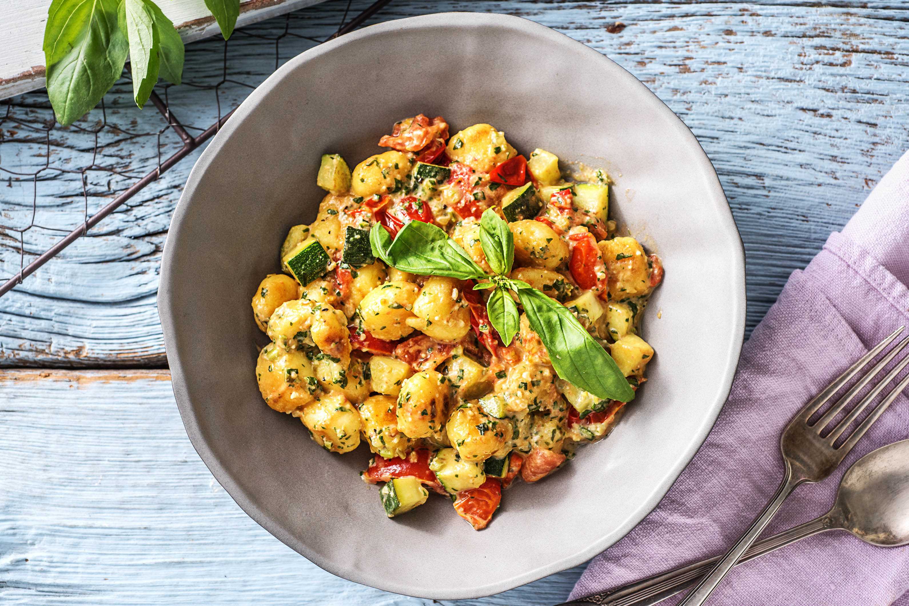 Creamy Pesto Gnocchi