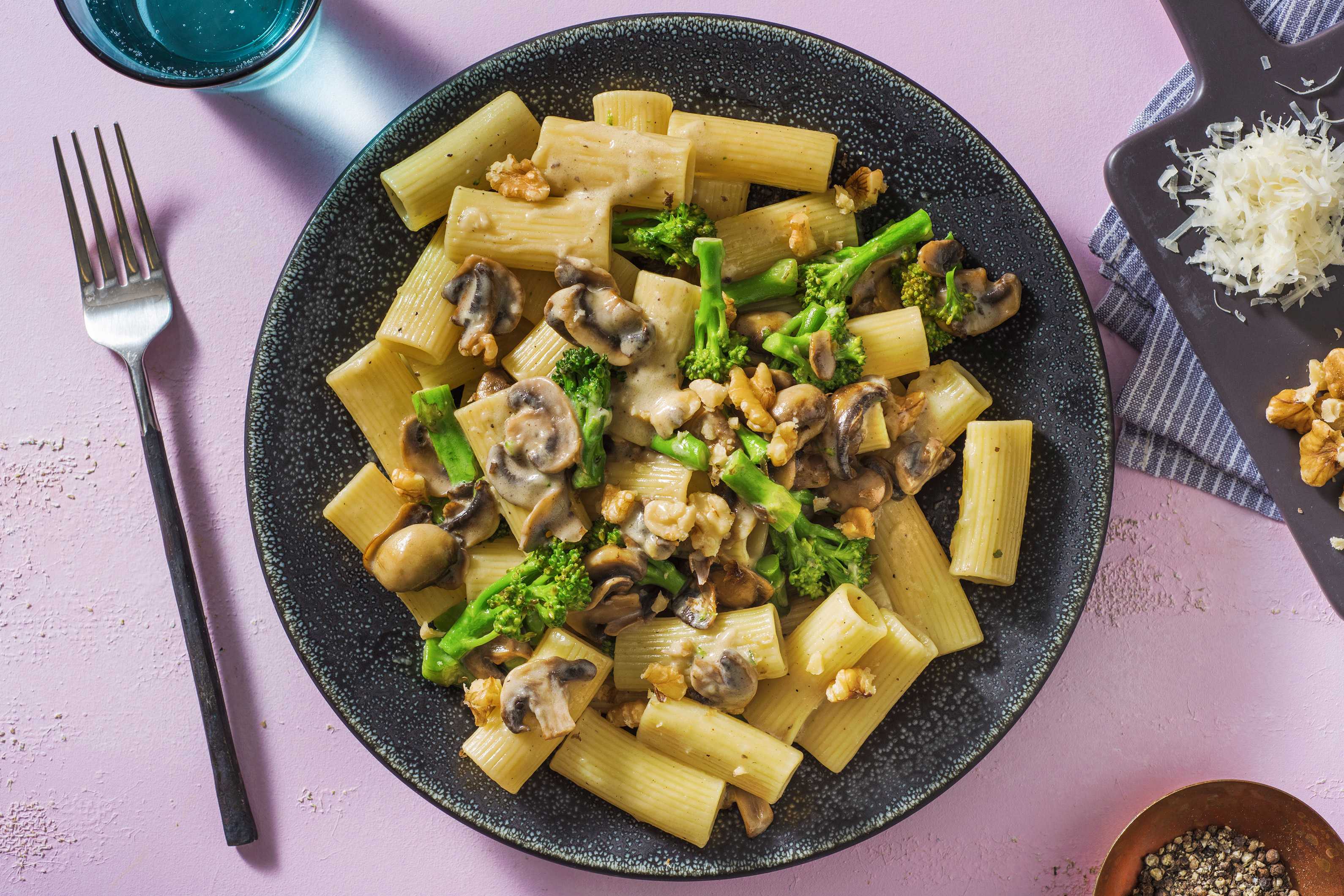Creamy Truffle and Mushroom Rigatoni
