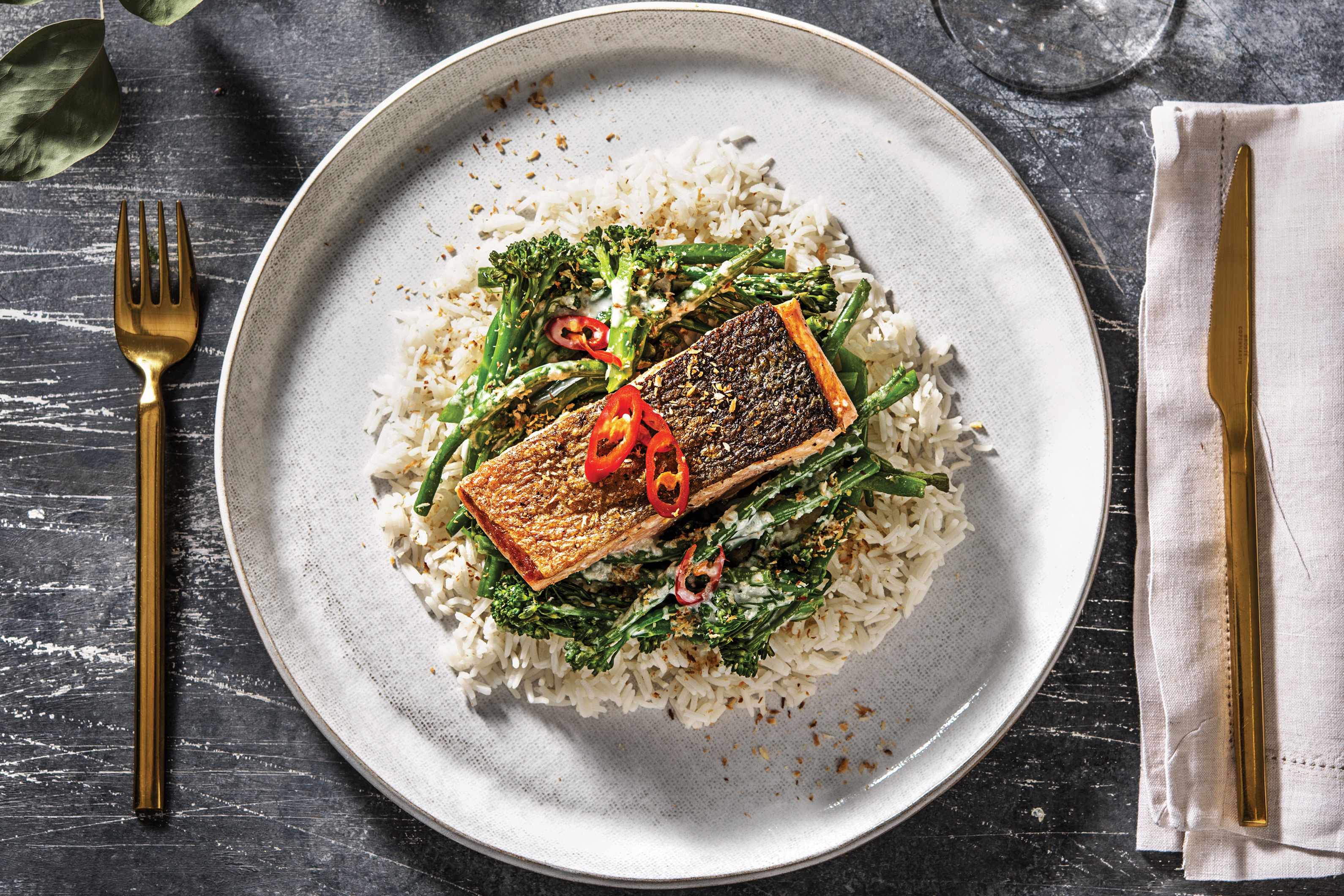 Ocean Trout & Thai Coconut Sauce