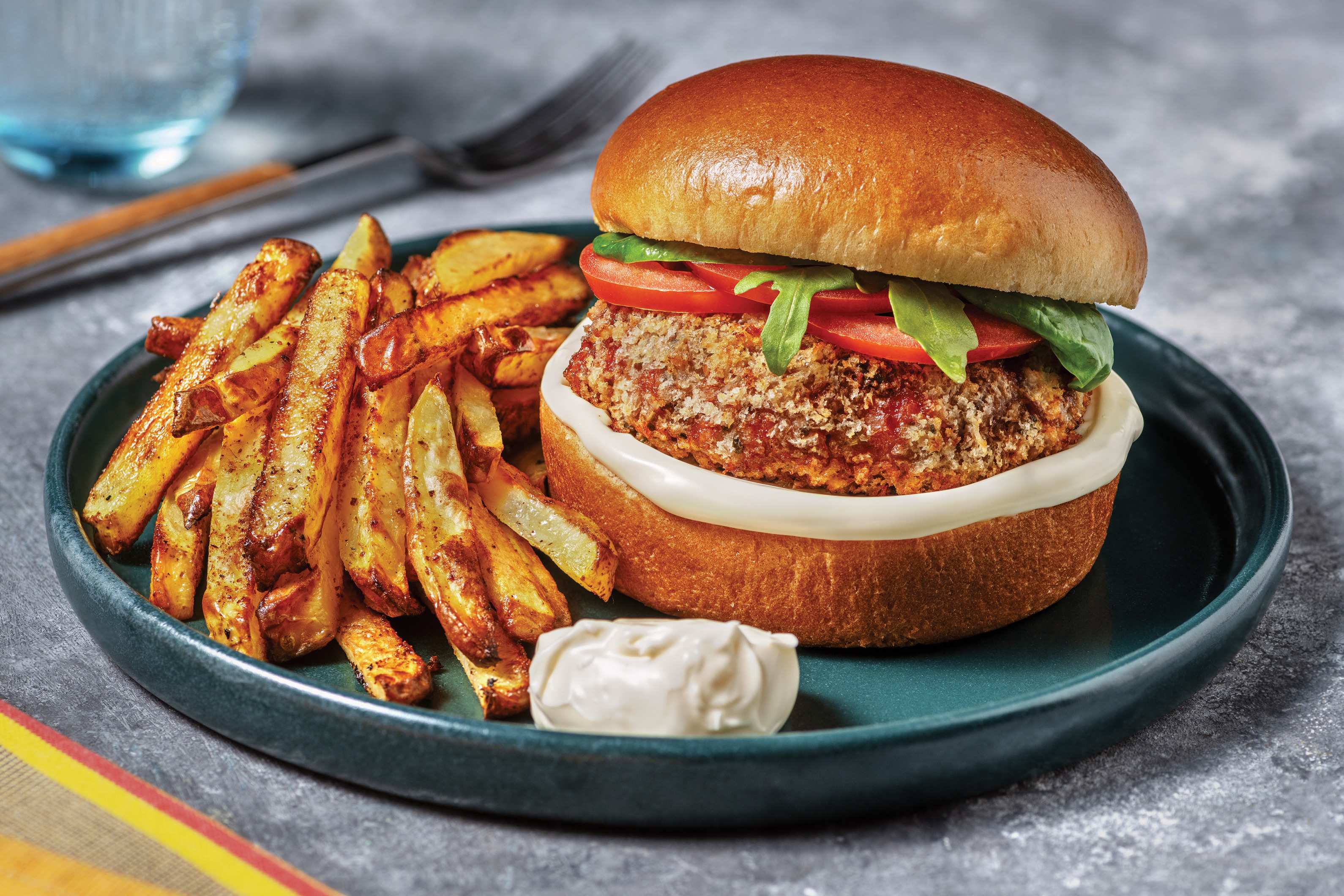 Crumbed Plant-Based Burger