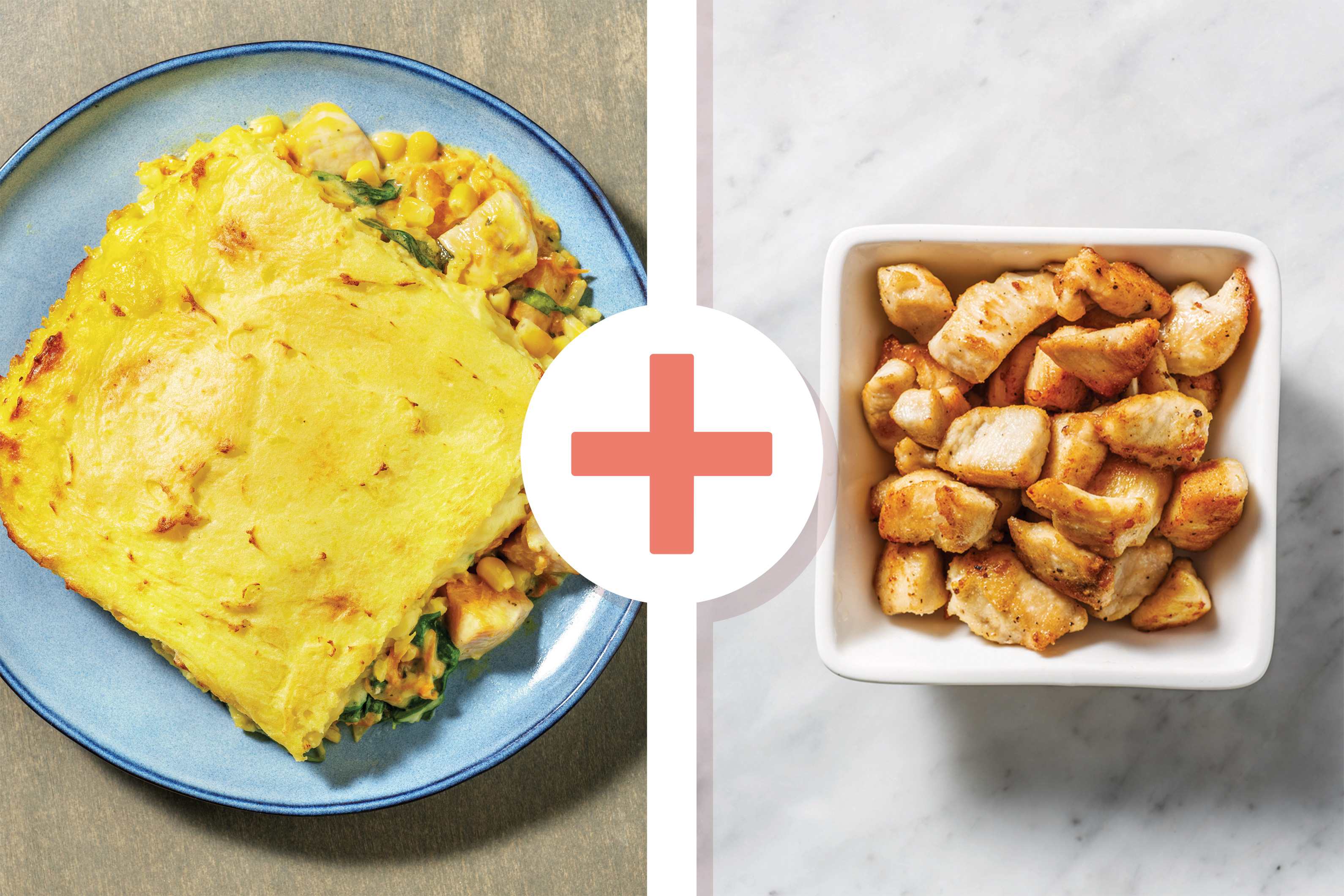 Double Hearty Chicken & Veggie Pie