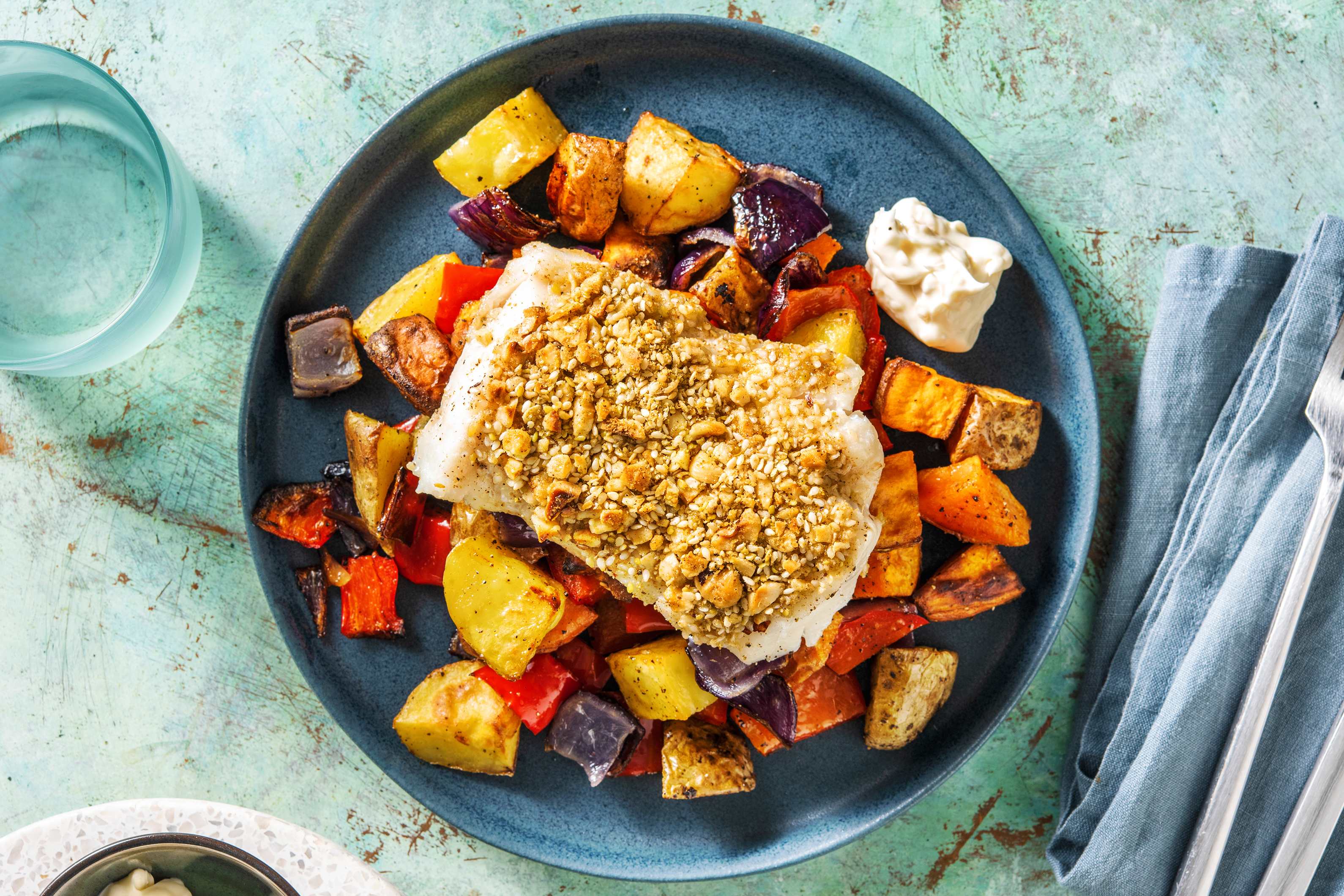 Dukkah Crusted Cod