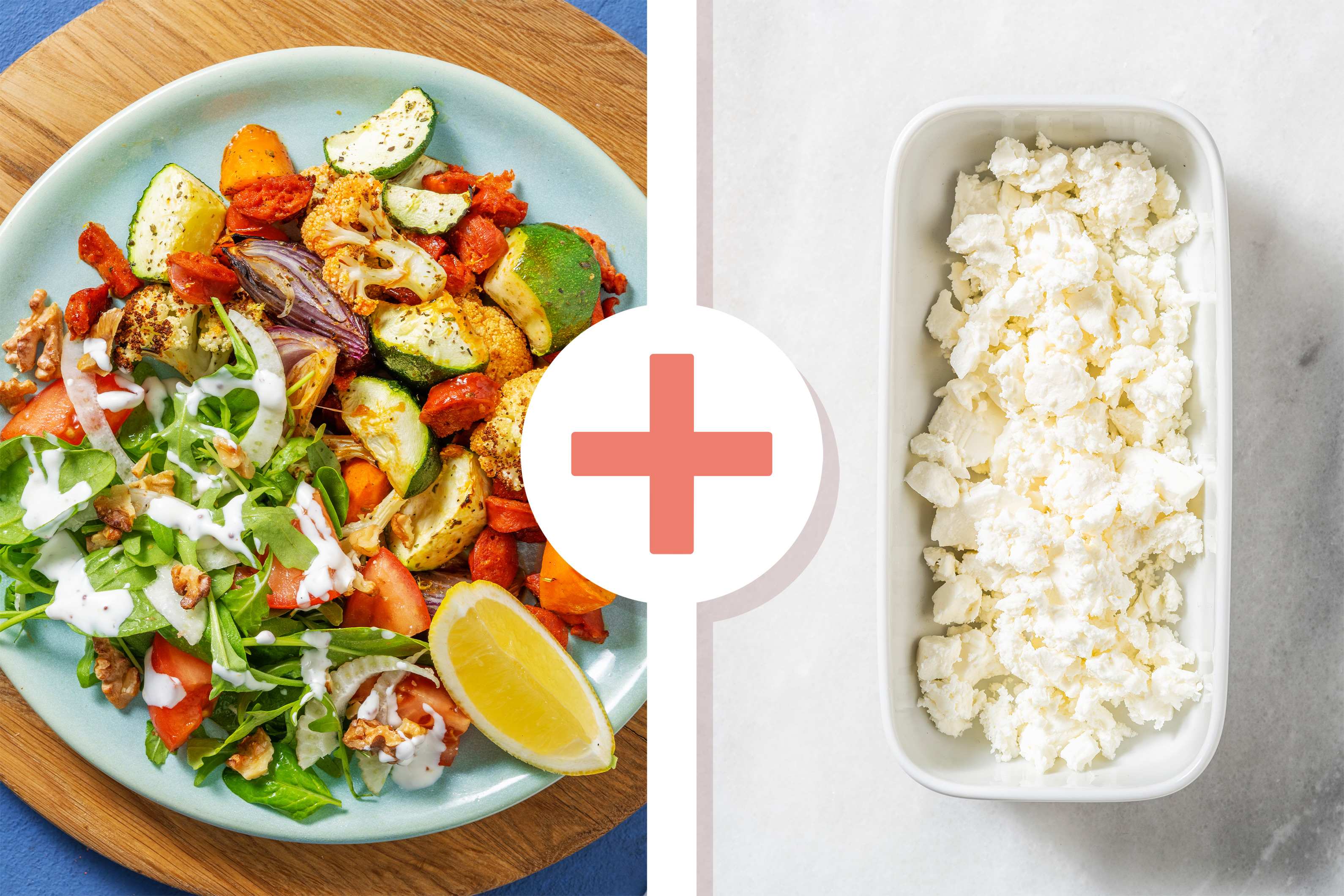 Easy Chorizo, Fetta & Lemony Veggie Traybake