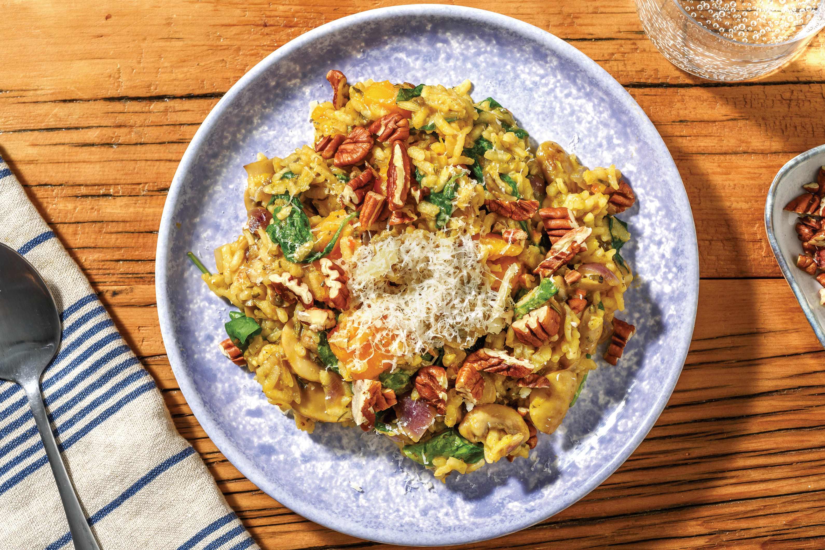 Easy Mushroom & Pumpkin Risotto