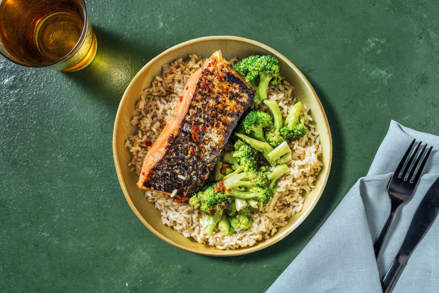 Filet de saumon mariné à l'asiatique