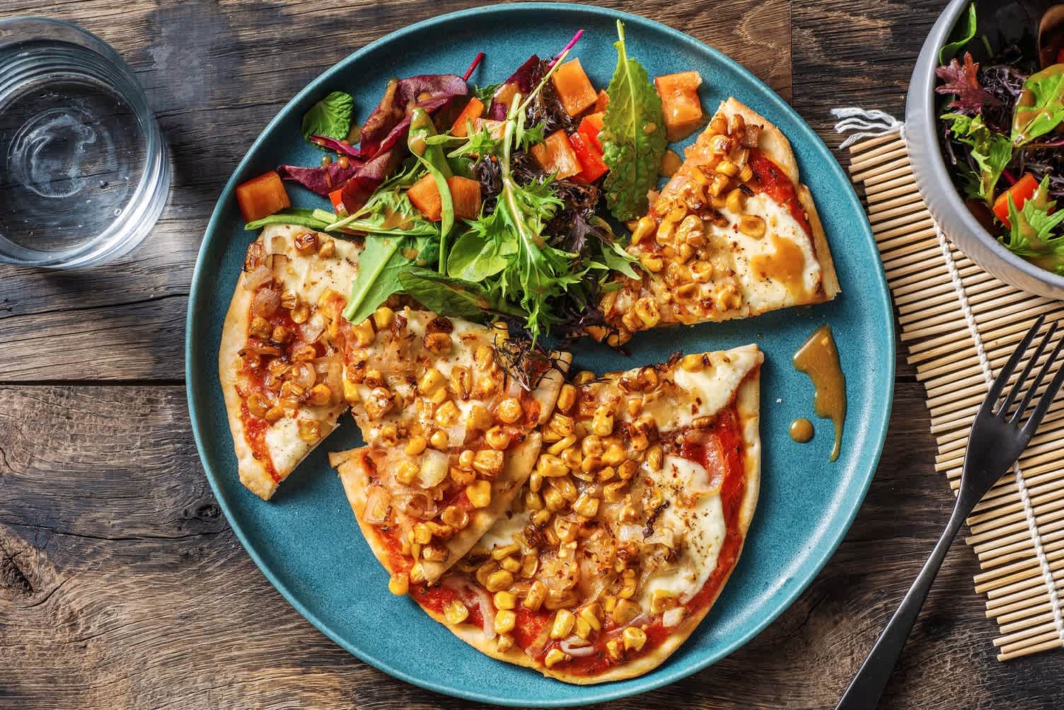 Pizza margherita à la mozzarella fraîche