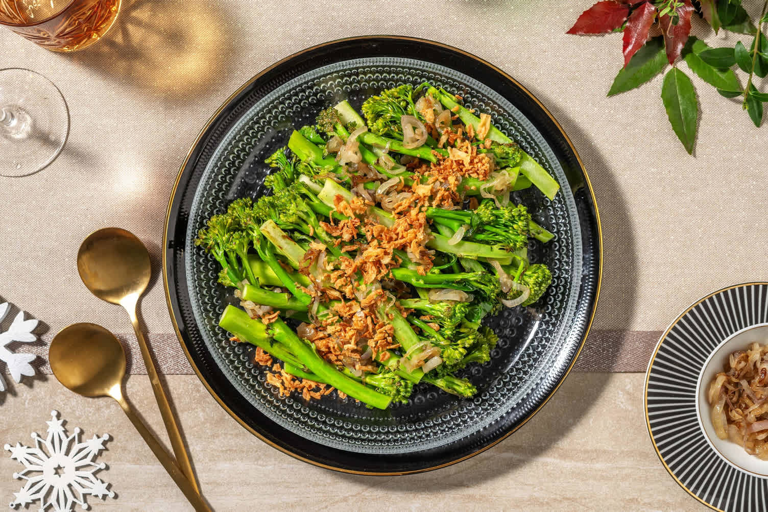 Fried Shallot Broccolini
