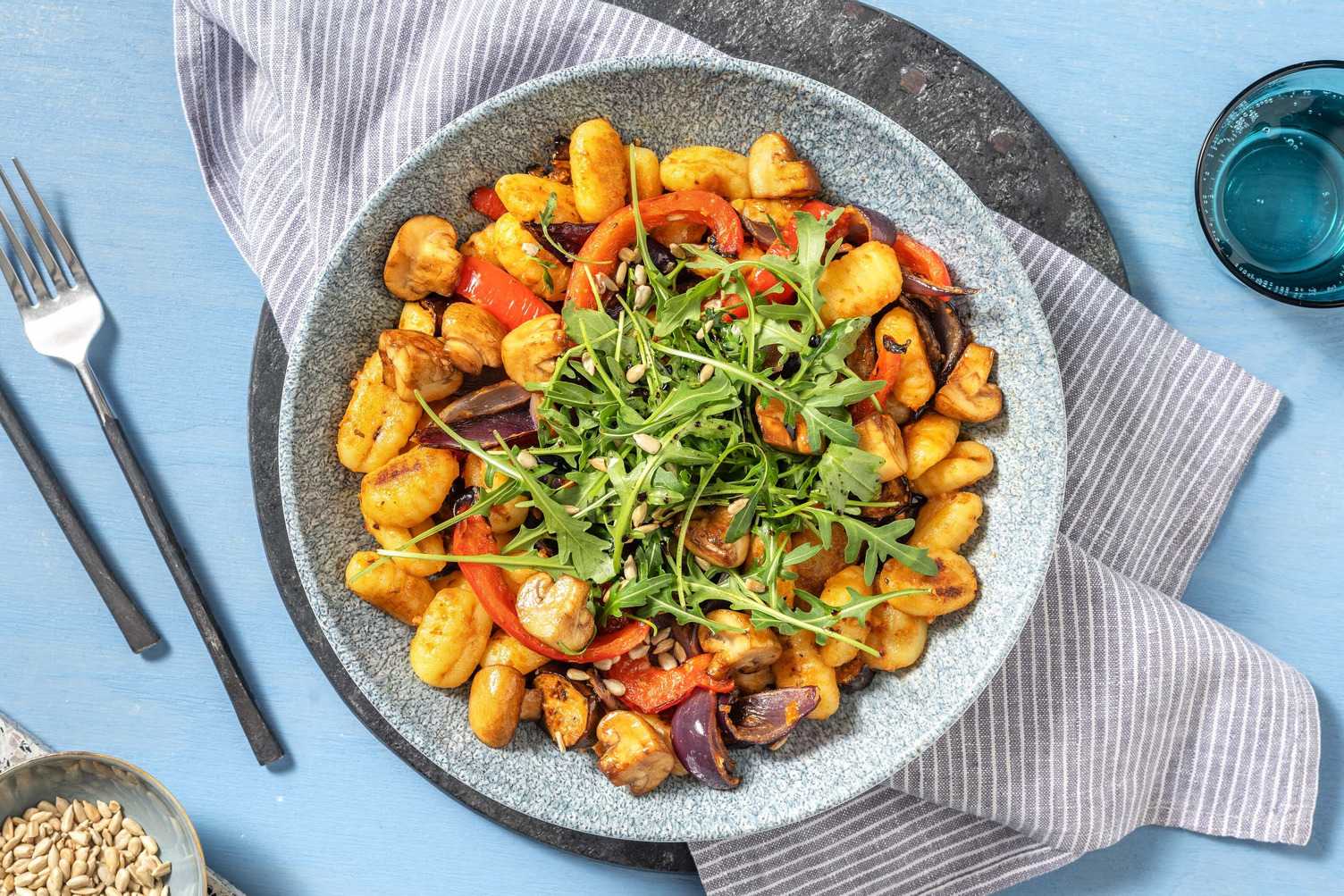 Gnocchi in Balsamico-Kräuterbutter-Soße