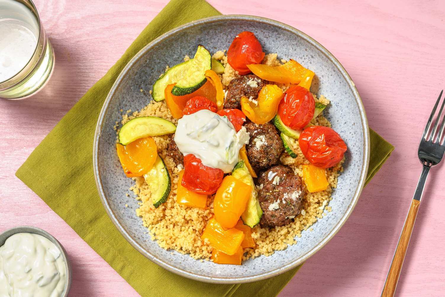 Boulettes de bœuf et de feta à la grecque